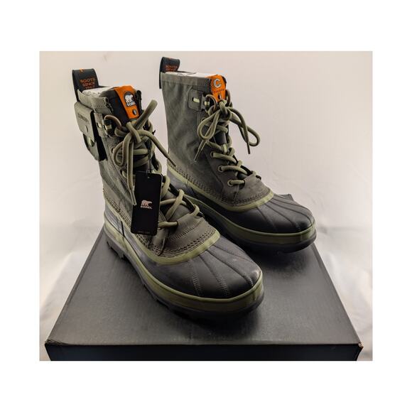 New Sorel x Concepts CNCPTS Caribou Rein WP in Surplus Green size 11.5 - Picture 2 of 13